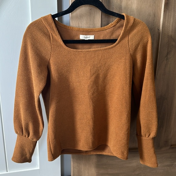 Madewell ottoman sqaure neck in autumn - Picture 13 of 16
